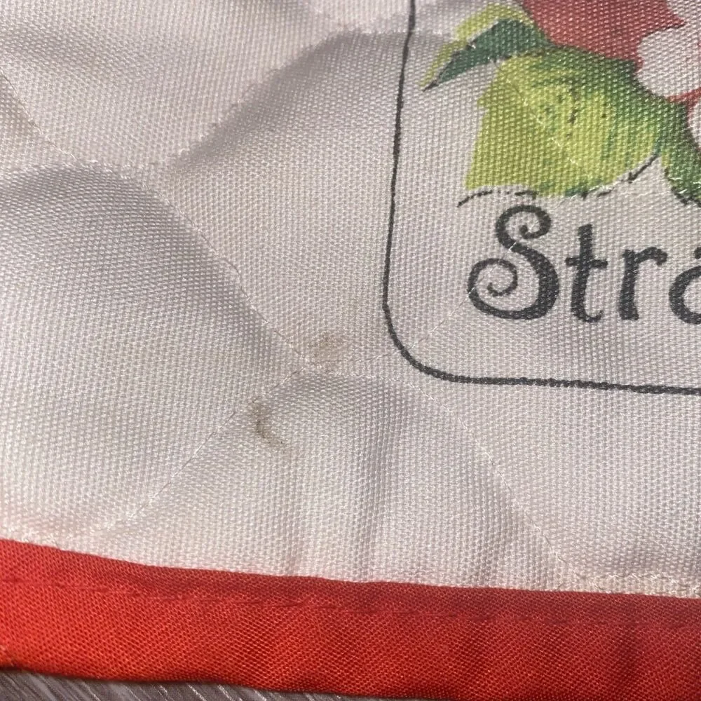 Vintage HBI- 1977 Toaster Cover Quilted Strawberry Kitchen Decor Jar,Cottagecore